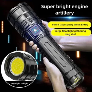 10000W Built-in Battery Flash Light Emergency Spotlights