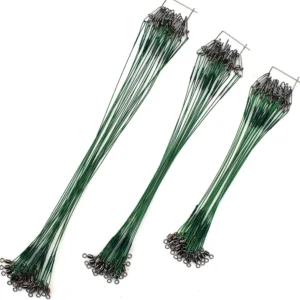 60pcs Fishing Wire Leaders Nylon-Coated