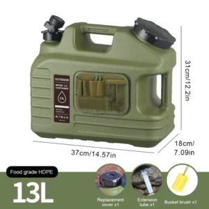 12/13/19L Water Tank Outdoor Water Bin Large Capacity