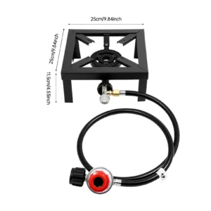 8000W Portable Double Burner Outdoor Gas Stove