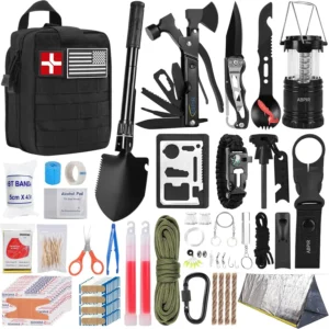 171PCS Survival First Aid Kit with Emergency Tent, Gear,