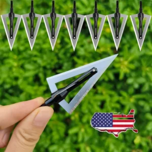 Archery Aluminum + Steel 12pcs Blade 120grain Tips.