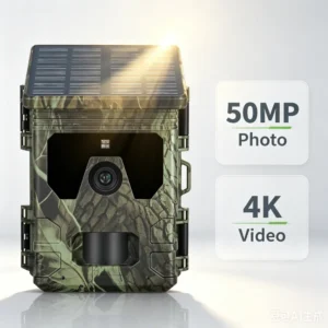 50MP 4K Solar Panel Hunting Camera Infrared Night Vision.