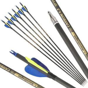 Archery Pure Carbon Shaft Arrows 32 Inch spine.