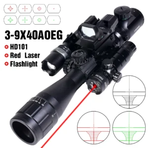 Tactical 3-9X40AO equipped with HD101 optical rifle sight.